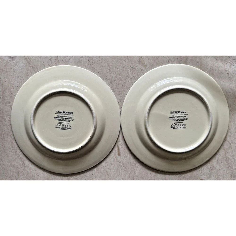 Susan Winget  Weathervane Set of 2 Salad Plates Home Collection for JC Penny